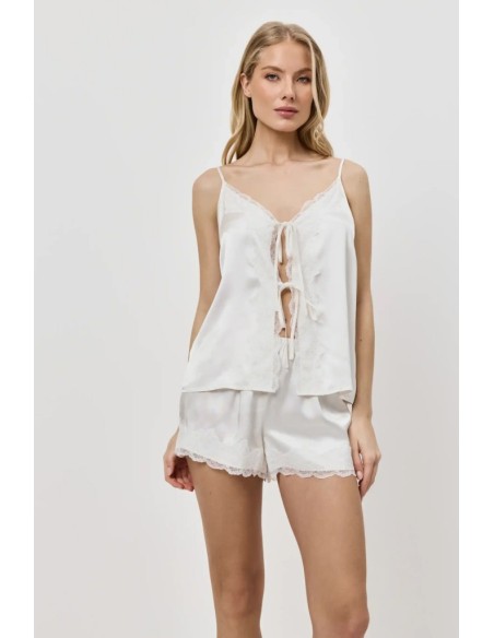 ARUELLE PIGIAMA DONNA SPALLE STRETTE E SHORTS IN VISCOSA - ISABEAU