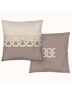 BORBONESE CUSCINO ARREDO DOBULE FACE 45 X 45 CM IN RASO -...
