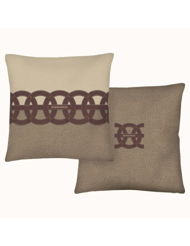 BORBONESE CUSCINO ARREDO DOBULE FACE 45 X 45 CM...