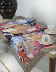 BORBONESE RUNNER 50 X 150 CM IN PANAMA - BUTTERFLY