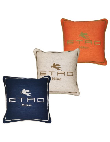 ETRO CUSCINO ARREDO 45 X 45 CM IN LINO E...