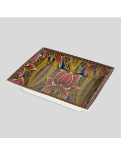 ETRO VASSOIO RETTANGOLARE 20 X 16 CM IN PORCELLANA - LIBERTY