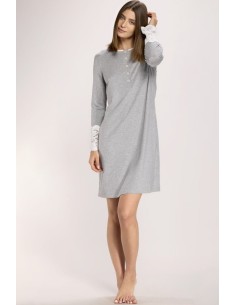 LIU JO CAMICIA DA NOTTE DONNA SERAFINO MANICA LUNGA -...