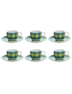 TOGNANA SET 6 TAZZE CAFFE 9 CL IN PORCELLANA - SFERA...
