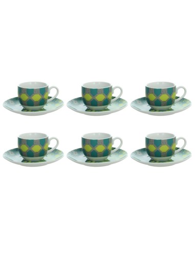 TOGNANA SET 6 TAZZE CAFFE 9 CL IN PORCELLANA -...
