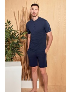 QBO PIGIAMA UOMO SERAFINO, MEZZA MANICA E PANTALONE CORTO...