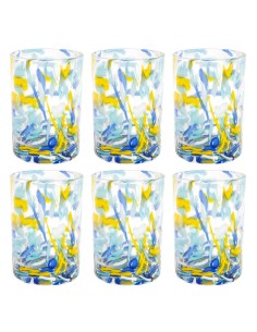 CTM SET 6 BICCHIERI ACQUA 330 ML IN PASTA DI VETRO - ISOLE 2
