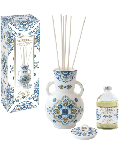 EASY LIFE DIFFUSORI PER AMBIENTE 16 CM CON FRAGRANZA - MEDITERRANEO BLUE