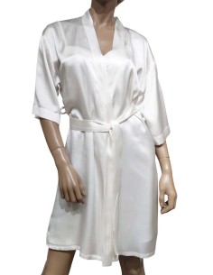 MISS LINGERIE VESTAGLIA DONNA A KIMONO IN RASO 2