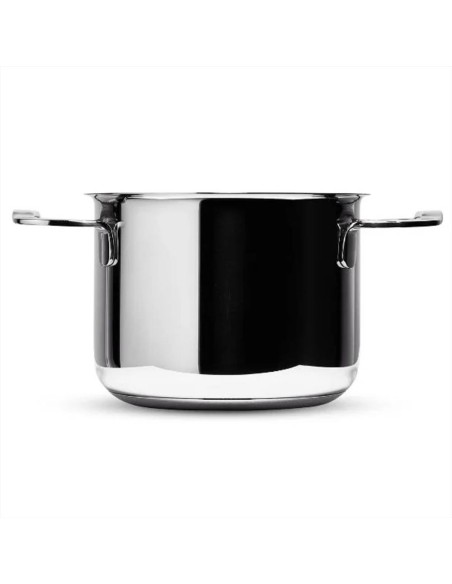 SERAFINO ZANI PENTOLA ALTA 2 MANIGLIE IN ACCIAIO INOX - TULLIO