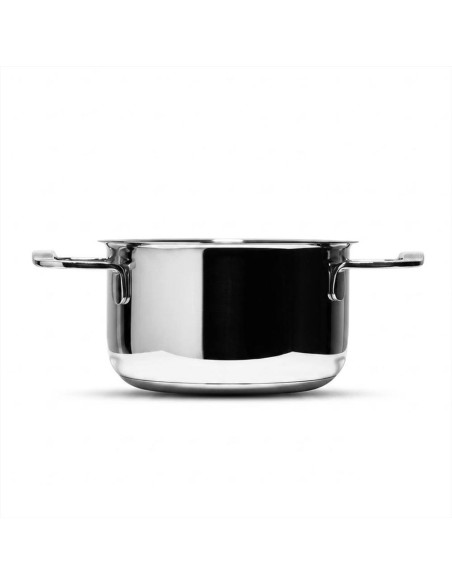 SERAFINO ZANI CASSERUOLA 2 MANIGLIE IN ACCIAIO INOX - TULLIO