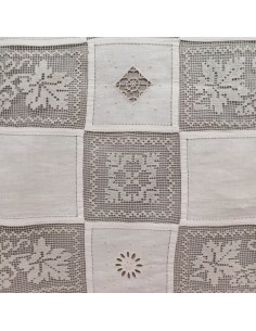 CENTRO DEL RICAMO COPRILETTO MATRIMONIALE 250 X 265 CM IN... 2