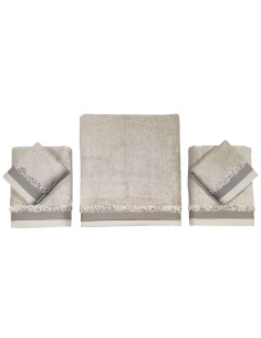 CREOLE COMPLETO BAGNO 6 PEZZI IN SPUGNA 100% COTONE - AURORA 2