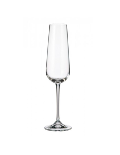 BOHEMIA SET 6 CALICI FLUTE IN CRISTALLO 220 ML - ARDEA 2