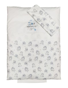 BLUMARINE BABY COMPLETO COPRIPIUMINO CULLA 4 PEZZI - GUFETTI