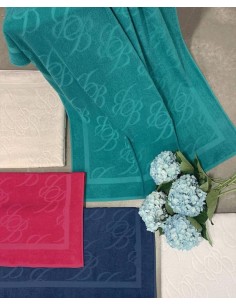 BLUMARINE TELO MARE 100 X 180 CM IN SPUGNA 100% COTONE -...