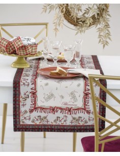 BLUMARINE RUNNER 50 X 150 CM IN PANAMA 100% COTONE - FESTA