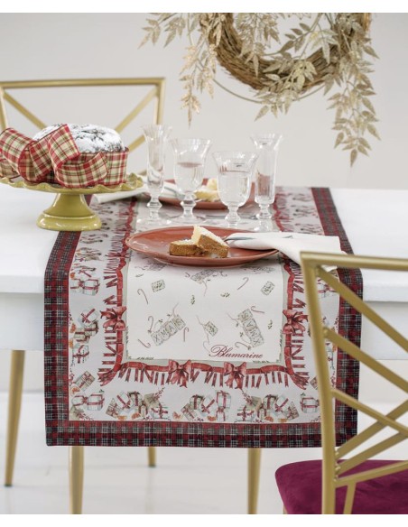 BLUMARINE RUNNER 50 X 150 CM IN PANAMA 100% COTONE - FESTA