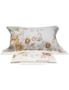 BLUMARINE COMPLETO LENZUOLA MATRIMONIALE IN PERCALLE - ROSE