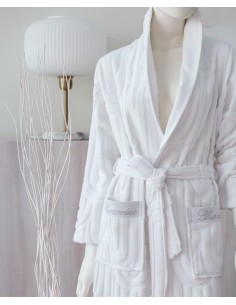 BLUMARINE ACCAPPATOIO SCIALLATO IN SPUGNA 100% COTONE -... 2