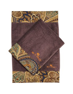 ETRO SET 2 ASCIUGAMANI VISO E OSPITE IN SPUGNA 100%... 2