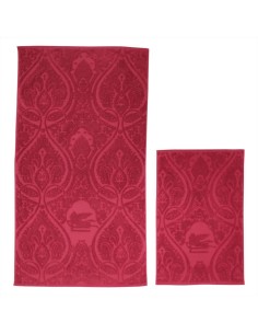 ETRO SET 2 ASCIUGAMANI VISO E OSPITE IN SPUGNA 100%...