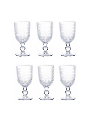 EVVIVA SET 6 CALICI VINO 30 CL IN VETRO - MOZART