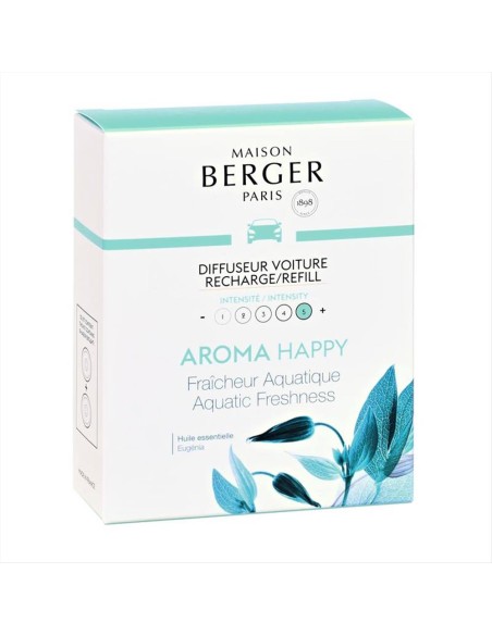 MAISON BERGER COFANETTO 2 RICARICHE IN CERAMICA PER AUTO - AROMA HAPPY