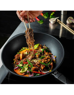GASTROLUX PADELLA WOK ANTIADERENTE CON MANICO RIMOVIBILE... 2