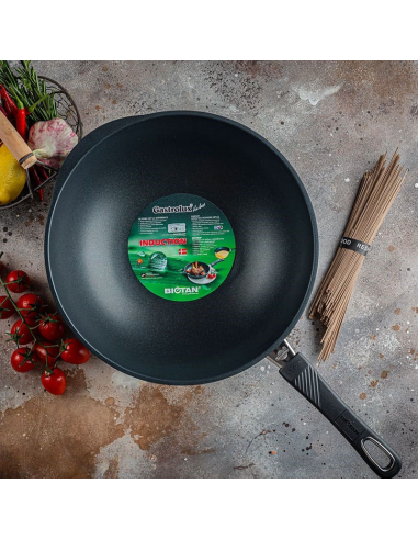 GASTROLUX PADELLA WOK ANTIADERENTE CON MANICO...