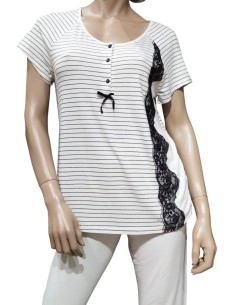 SWAMI PIGIAMA DONNA SERAFINO, MEZZA MANICA E PANTALONE 2