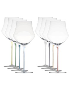 MEMENTO CALICE VINO 67 CL IN VETRO CON STELO COLORATO - WINE