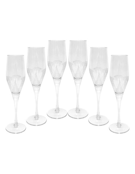 PIERRE CARDIN SET 6 CALICI FLUTE 60 CL IN VETRO - SYNTY