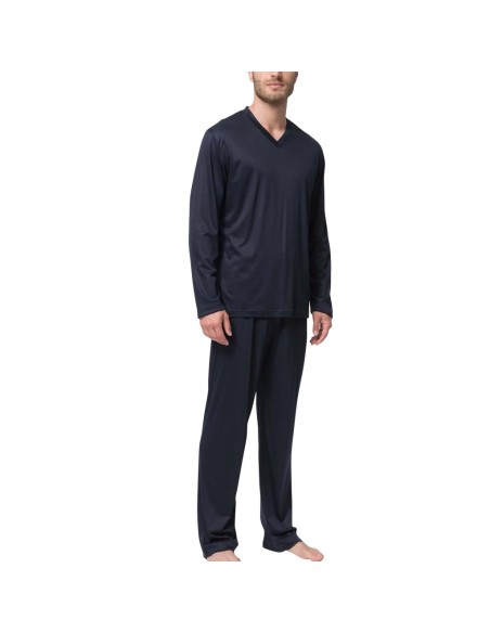 JULIPET PIGIAMA UOMO SCOLLO A V MANICA LUNGA E PANTALONE LUNGO - LUGANO