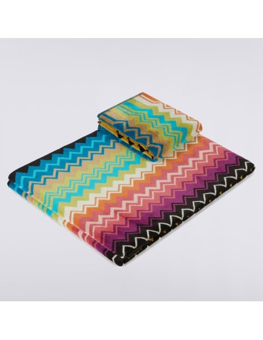 Missoni Set 2 Asciugamani Viso e Ospite in Spugna 100% Cotone - Giacomo - Multicolor