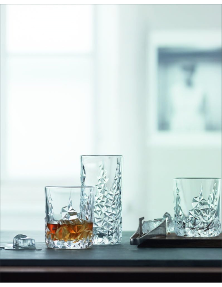 NACHTMANN SET 2 BICCHIERI WHISKY 36,5 CL - SCULPTURE