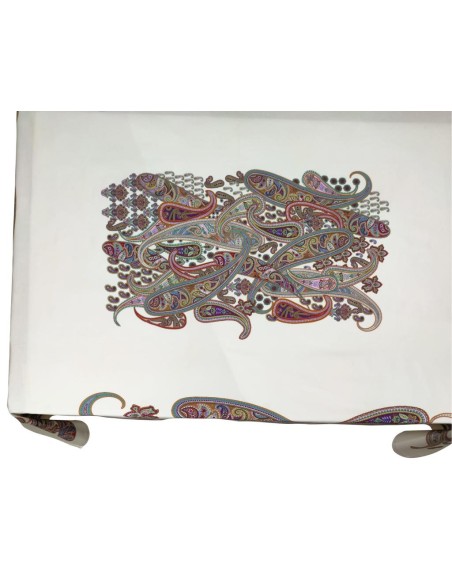 MIRABELLO TOVAGLIA RETTANGOLARE IN TABLO SATEEN BIO - PAISLEY