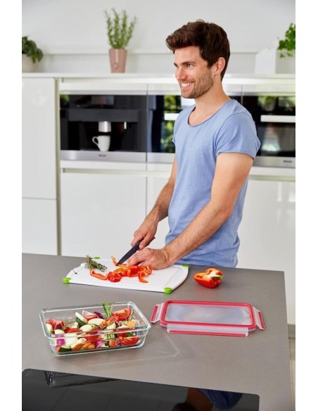 EMSA CONTENITORE IN VETRO SALVAFRESCHEZZA RETTANGOLARE - CLIP & CLOSE GLASS