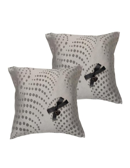 LIU JO SET 2 CUSCINI ARREDO 40 X 40 CM - RASO POIS