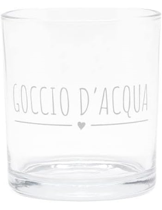 NUVOLE DI STOFFA SET 6 BICCHIERI ACQUA 30 CL - GOCCIO ACQUA 2