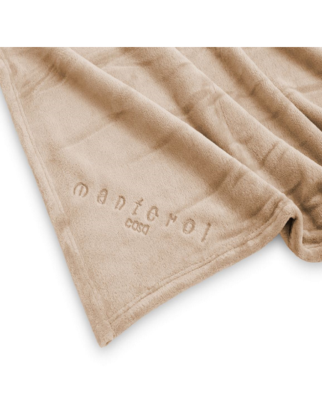 MANTEROL COPERTA PLAID IN PILE 230 X 240 CM - SILK COLOR