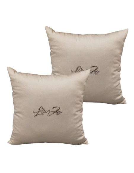 LIU JO SET 2 CUSCINI ARREDO 40 X 40 CM IN RASO - ESAGONO