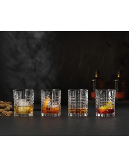 NACHTMANN SET 4 BICCHIERI DA WHISKY 34 CL - SQUARE