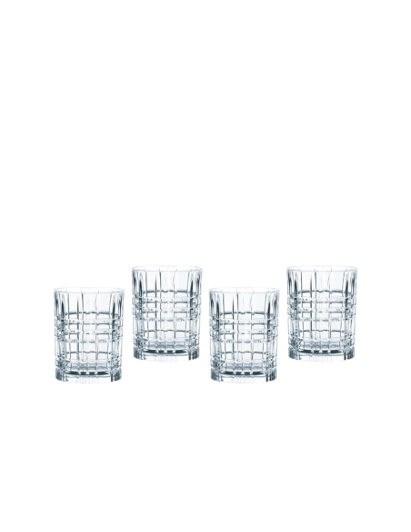 NACHTMANN SET 4 BICCHIERI DA WHISKY 34 CL - SQUARE