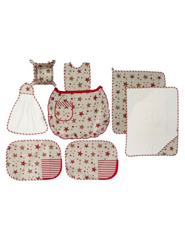 SET CUCINA 7 PEZZI CON STAMPA NATALIZIA