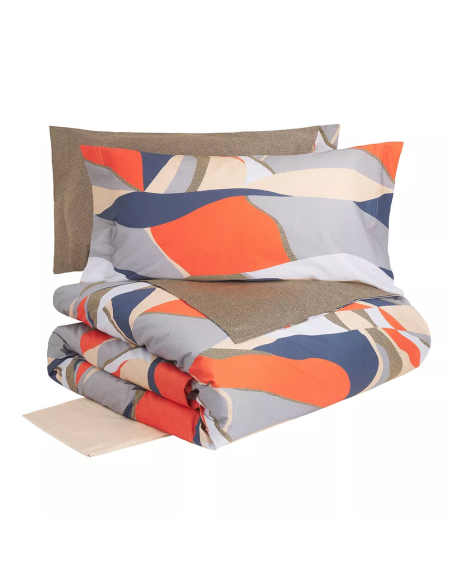 BORBONESE COMPLETO COPRIPIUMINO MATRIMONIALE DOUBLE FACE - WAVE