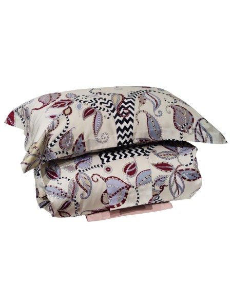 ZUCCHI COMPLETO COPRIPIUMINO DOUBLE FACE MATRIMONIALE - MISTERY WOOD