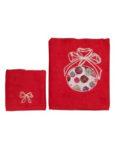 ALESSANDRO BARONCELLI SET 2 ASCIUGAMANI IN SPUGNA CON... 2