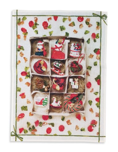 TESSITURA TOSCANA STROFINACCIO NATALIZO IN LINO