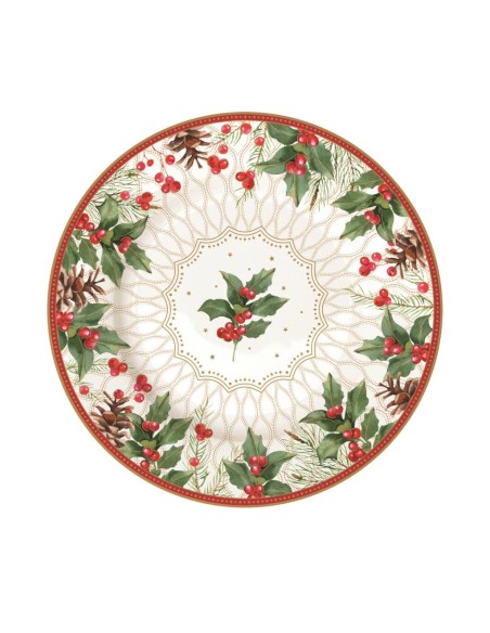 EASY LIFE SERVIZIO NATALIZIO 18 PEZZI - CHRISTMAS BERRIES